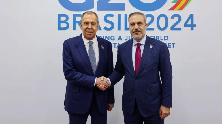 Russian, Turkish foreign ministers discuss Gaza at G20, Turkish source says