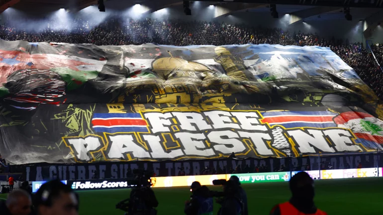 French minister criticises PSG fans' 'Free Palestine' banner; club to escape UEFA sanctions