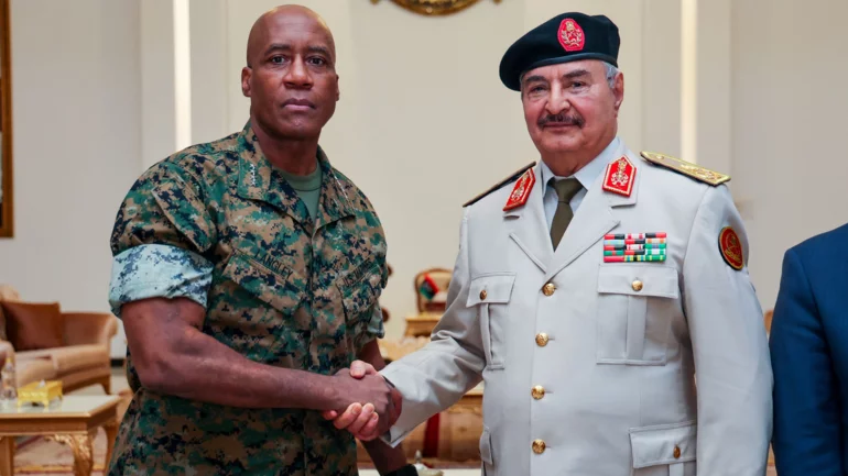 US officials met Libyan National Army Commander Haftar in Benghazi, US embassy in Libya says