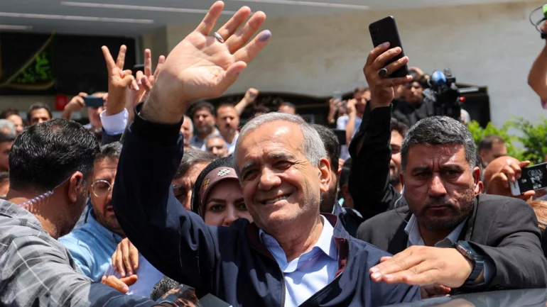 Moderate Pezeshkian makes it to Iran presidential run-off