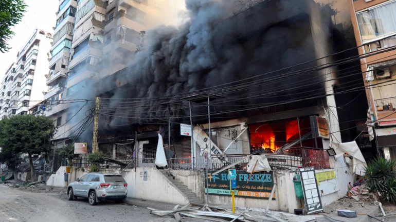 Heavy strikes shake Beirut as Israel expands Lebanon campaign
