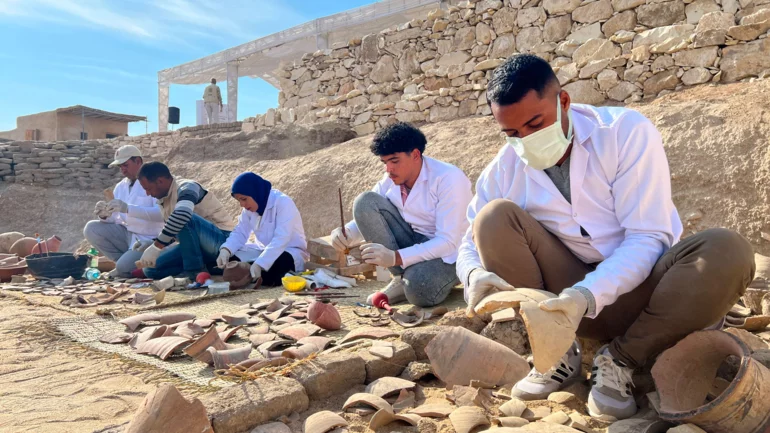 Egypt uncovers blocks from 18th dynasty Queen Hatshepsut temple