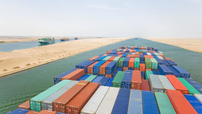 Egypt denies suspending navigation through Suez Canal